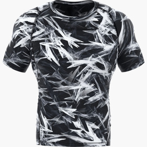 Custom Wholesale <b>Men's</b> <b>Compression</b> <b>Shirt</b> Elastic Quick Dry Short Sleeve Running Basketball Sports Fitness T <b>Shirt</b> Rash Guard <b>Men</b> - Product Image 1