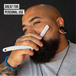 Rasoir à barbe professionnel en acier inoxydable à bord droit de haute qualité pour salon de coiffure et barbier - Product Image 4