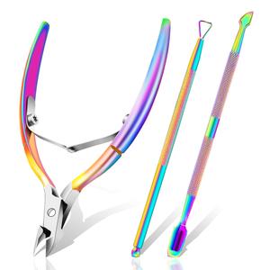 Ensemble d'outils professionnels en acier inoxydable pour le soin des cuticules avec logo personnalisé, pince à cuticules, repousse-cuticules, accessoires de manucure et pédicure, vente en gros, beauté - Product Image 5