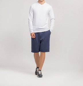 Pantalones Cortos Deportivos Casuales para Hombre, de Nailon/Algodón, Cintura Media, Ligeros, de Secado Rápido, con Múltiples Bolsillos, Tela Personalizada, para Gimnasio y Entrenamiento, Pakistán - Product Image 6
