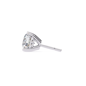 REYES Hip Hop 925 Sterling <b>Silver</b> Round Cut 2.5 Carat Moissanite Screw <b>Back</b> Stud <b>Earrings</b> Wholesale Price Rhodium Plated Jewelry - Product Image 3