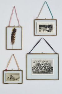 Home Decor Glass & Metal Hanging Photo <b>Frame</b> for Wall Decoration With Hanging Chain, with 2 Sides Glass Customized <b>Frames</b> - Product Image 6
