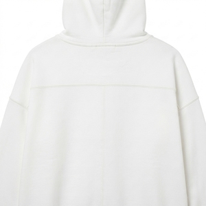 Sweat-shirt à capuche uni de qualité supérieure, unisexe, en mélange de coton, coupe ample, pour un usage quotidien décontracté et la personnalisation. - Product Image 3