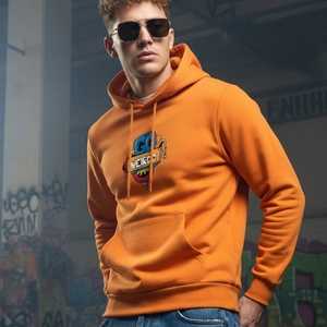 Sweat-shirt de haute qualité avec logo imprimé en mousse personnalisé, en coton, pour femmes, sweat-shirt lourd à capuche, impression 3D en relief, sweat-shirt pour femmes - Product Image 1