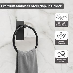 Nuevo lanzamiento: Soporte autoadhesivo para toallas, sin necesidad de taladrar. - Product Image 2