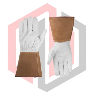 Guantes de Jardinería Resistentes al Fuego, de Cuero Dividido, Cosidos, Sin Silicona, Sin Polvo, 14 Pulgadas - Product Image 4
