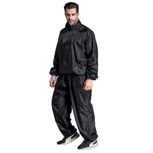 Survêtement de sport de haute qualité pour hommes Perte de poids rapide Fitness Running Jogging Tops + Pants Set Sauna Workouts in Winter - Product Image 1