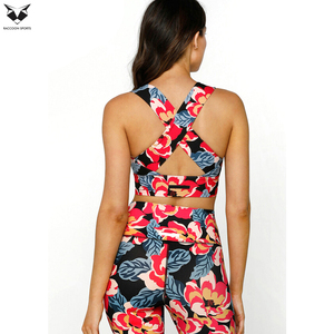 With Own Design Printed Women Clothing Best Selling Customized Made Competitive Price Latest Style Workout Yoga Gym Set - Product Image 2