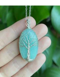 จี้หินทำมือรูปต้นไม้แห่งชีวิตสีแดงสำหรับของขวัญงานแต่งงานฮินดู - Product Image 2