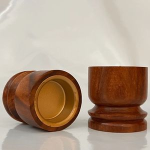 Incensario de madera tallada artesanal con diseño cubierto para conos de incienso Agarbatti Dhoop, meditación, yoga y decoración espiritual del hogar - Product Image 6