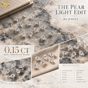 เพชรทรงลูกแพร์ 0.15 กะรัต เพชรเลี้ยงในห้องปฏิบัติการ สี DEF |   พลอยสังเคราะห์ทรงเหลี่ยมเจียระไนอย่างแม่นยำพร้อมประกายไฟที่สดใสสำหรับช่างอัญมณี - Product Image 5