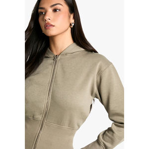 Conjunto de Sudadera con Capucha Oversize y Pantalones Jogger para Mujer con Estampado 3D Puff Rosa y Logotipo Personalizado - Ropa Urbana para Mujer - Product Image 6