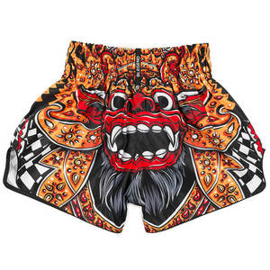 OEM Custom Design Professional Competition Muay Thai Shorts | Durable Side Slit Boxing <b>Trunks</b> for Training & Fighting - Product Image 1