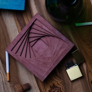 ที่เขี่ยบุหรี่อะลูมิเนียมทรงสี่เหลี่ยม ยี่ห้อ Nero ดีไซน์หรูหราทันสมัย สไตล์อเมริกัน ใช้ได้ทั้งภายในและภายนอกอาคาร คุณภาพพรีเมียม ทนทาน ทนความร้อน - Product Image 4