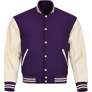 WholeSale Custom <b>Leather</b> Sleeves Letterman Varsity <b>Jacket</b> <b>Men</b> Versity <b>Jacket</b> <b>Men</b> <b>Jackets</b> and Coat - Product Image 1