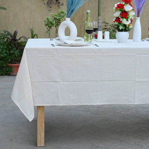 Premium Quality Handmade Cotton <b>Table</b> Cloth Solid Color Home <b>Decor</b> Timeless Design Machine Washable Customizable for Ever - Product Image 1