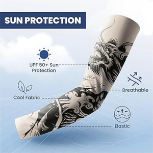 ปลอกแขนกันแดดสำหรับกีฬากลางแจ้ง ผ้าระบายความร้อน ดีไซน์ทันสมัย เหมาะสำหรับวิ่งและปั่นจักรยาน - Product Image 2