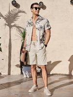 Shorts décontractés pour hommes personnalisés OEM, logo frontal, 100% coton satiné, respirant, taille mi-haute élastique, 320g, vente en gros toutes tailles