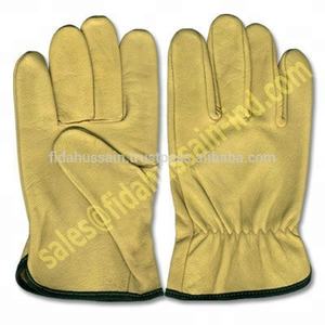 Guantes de cuero de doble Palma de Pakistán Cómodos guantes de trabajo de seguridad laboral Canadian Rigger con características de protección para las manos - Product Image 4
