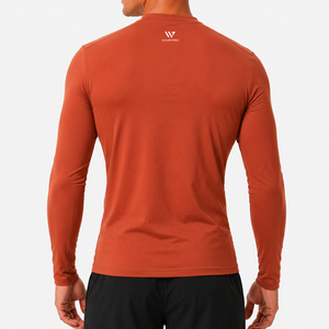 Vente en gros d'usine - T-shirt de sport à manches longues pour homme, compression, polyester et élasthanne de qualité supérieure, séchage rapide - Product Image 1