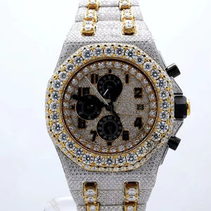Reloj Mecánico Unisex de Lujo Estilo Hip Hop Vintage con Diamantes Redondos, Suministro Directo de Fábrica, en Venta desde India - Product Image 1