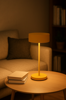 Neues Design Moderne Wiederaufladbare Kabellose LED-Tischlampe mit ABS 1200mAh Akku Ovaler Schirm Touch-Steuerung & Dimmbar