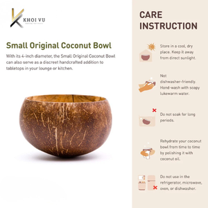 Bohemian Classic Modern Vietnam Customized Technique 10 - 13cm Eco-Friendly <b>Coconut</b> <b>shell</b> Vintage <b>Coconut</b> raw bowl - Product Image 6