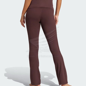 Vente directe usine – Leggings évasés pour femme, taille mi-haute, motif uni, respirants, écologiques, vêtements de fitness, prix abordable, best-seller - Product Image 2