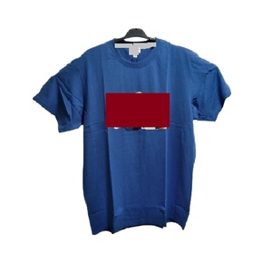Hotsaling ที่กําหนดเองเย็บปักถักร้อยธรรมดาแขนสั้นพิมพ์ผ้าฝ้าย 100% Streetwear อินทรีย์ Oem ลําลอง O-คอเสื้อยืดสําหรับชาย - Product Image 1