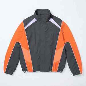 Conjunto Deportivo para Hombre con Bloques de Color, Chaqueta con Cierre y Cuello Alto a Prueba de Viento y Pantalones - Product Image 4