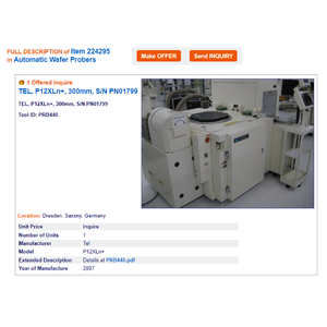 Machine de sondage de wafers TEL P-12XLn+ - Équipement et pièces semi-conductrices de renommée mondiale - Product Image 5