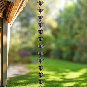 Fabricante y Exportador de Cadenas de Lluvia de Hierro Personalizadas, Proveedor de Cadenas de Lluvia Decorativas Florales para el Hogar, Tamaño Personalizado - Product Image 5