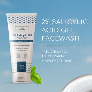 Gel Nettoyant Visage Anti-Acné Éclaircissant pour Peaux à Tendance Acnéique, Nettoyage Profond Exfoliant, Tous Types de Peaux, Logo Personnalisé, Vernis Mat - Product Image 4