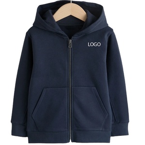 ออกแบบโลโก้ตามสั่ง เสื้อฮู้ดดี้เด็กผู้ชาย ดีไซน์ทันสมัยสำหรับใส่ในฤดูหนาว ชุดลำลอง แขนยาว สีพื้น บริการออกแบบแบบ OEM - Product Image 1