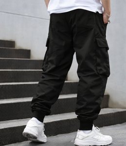 Wholesale Causal Sports Wearing Long Cargo Washed Pants With Side Pockets <b>Stacked</b> <b>Jogger</b> Trousers Man - Product Image 2