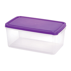 Rectangular <b>Plastic</b> Food Container with <b>Lid</b> 2600ml Keep Fresh Storage Box for Food - Product Image 2
