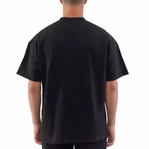 Camiseta 100% algodón lisa oversize de peso pesado, camiseta OEM al por mayor personalizada para hombre, para senderismo y actividades tácticas al aire libre - Product Image 1