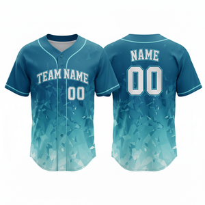 Maillot de baseball personnalisé pour adultes, imprimé par sublimation, tissu en maille, confortable, durable, séchage rapide, respirant, vêtements de sport unisexes - Product Image 3