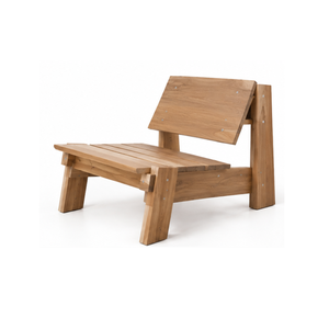 Fauteuil de relaxation en teck massif, chaise longue d'extérieur, fauteuil de jardin, fauteuil de patio, fabricant de meubles sur mesure - Product Image 1