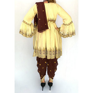 Robe afghane traditionnelle pour femmes, musulmane, à manches longues, élégante, brodée, coupe ample, vêtements ethniques modestes pour femmes - Product Image 2