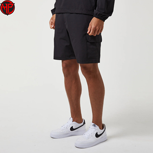 <b>Men</b> Solid Color Cargo <b>Shorts</b> Elastic Waist Quick Dry Breathable <b>Bermuda</b> <b>Short</b> Casual Outdoor Wear Windbreaker <b>Shorts</b> - Product Image 1