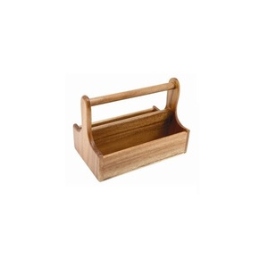 Durable Handmade Wooden <b>Caddy</b> Storage Solution for Farmhouse <b>Kitchen</b> Decor Coffee Station Bathroom Essentials Home Accessories - Product Image 1