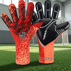 Wholesale New Knit Soccer Professional Goalkeeper <b>Gloves</b> with 4mm German <b>Latex</b> Elastic Strap Negative Cut - Product Image 4