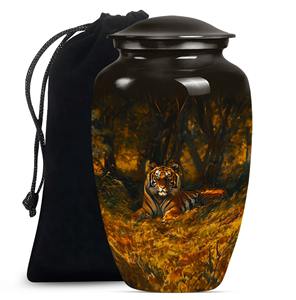 Urna Conmemorativa Tigre para Cenizas de Adultos, Recuerdo Decorativo, Vaso de Homenaje - Product Image 1