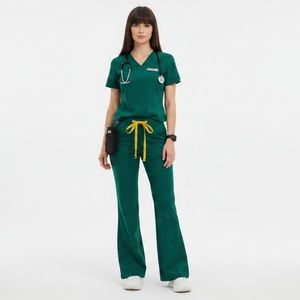 Uniforme Médico Transpirable con Logotipo Personalizado, Uniforme de Trabajo Cómodo para Hospital, Traje Quirúrgico OEM al por Mayor, Conjunto de Uniformes para Enfermeras - Product Image 4