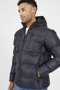 Chaqueta Acolchada de Lona para Hombre, Cálida para Invierno 2026, Venta al Por Mayor, Personalizada con Estampado Frontal, Estilo Urbano - Product Image 3