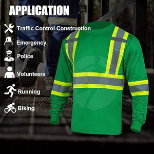 <b>Long</b> <b>Sleeve</b> High Visibility Workwear Breathable Fabric Reflective Detail Comfortable Fit For Worksite Crews Safety Shirt - Product Image 5
