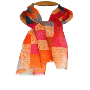 100% Wool Digital Print Scarves Shawls Winter Fashion Accessories Custom Logo Design Wholesale Women Scarf From Delhi - Product Image 1