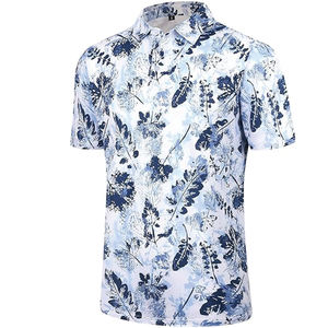 Personalizable verano Casual hombres de manga corta de poliéster para Polos 3D impreso patrón sólido mostrar su propio logotipo de marca - Product Image 3