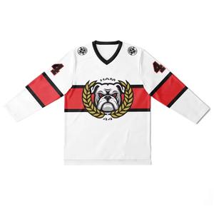 Maillot de hockey sur glace pour homme, sur mesure, de qualité supérieure, en polyester respirant, imprimé par sublimation, nom d'équipe personnalisé - Product Image 2
